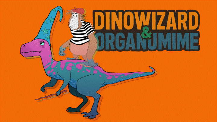 Dinowizard and Orangumime